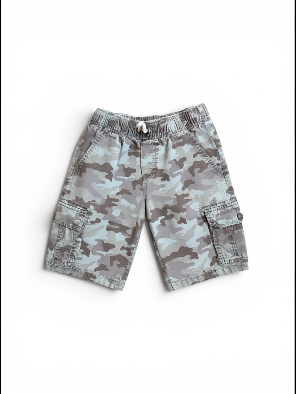 Cat & Jack Boys 3-Pack Shorts - Beige, Gray, Gray Camo - Picture 6 of 10